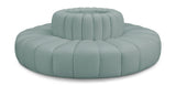 Arc Mint Green Vegan Leather Modular Sofa 101Mint-S8D Meridian Furniture