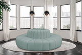 Arc Mint Green Vegan Leather Modular Sofa 101Mint-S8D Meridian Furniture