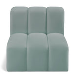 Arc Mint Green Vegan Leather Straight Chair 101Mint-ST Meridian Furniture