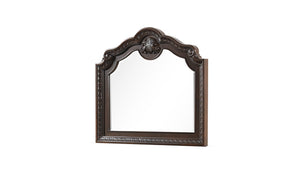 English Elm Traditional Carved Walnut Mirror Frame — Elegant Classic Bedroom Accent, Handcrafted Wood Detail, Timeless Décor Appeal B009P225187
