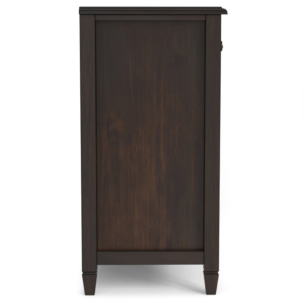 English Elm Connaught Solid Wood Sideboard with Raised Panel Doors and Bronze Hardware for Dining B136P436050