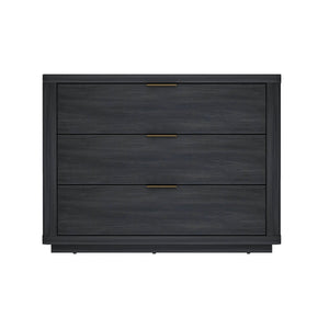 English Elm Evelyn 32" Charcoal Gray Nightstand - Modern 3-Drawer Storage With Sleek Design For Every Bedroom B365P398536