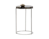 Tillie End Table - Stainless Steel - Black Agate Stone 102092 Sunpan