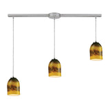 Cosmos 36'' Wide 3-Light Pendant - Solar Flare in Satin Nickel 10217/3L-CMT Elk Lighting