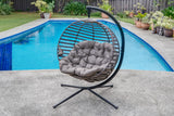 IDEAZ Modern Hanging Ball Chair with Cushion Beige 1021FHT