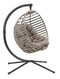 IDEAZ Modern Hanging Ball Chair with Cushion Beige 1021FHT