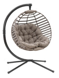 IDEAZ Modern Hanging Ball Chair with Cushion Beige 1021FHT