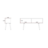 Theodore 60.0 Sideboard in Off White and Cinnamon 1022151 Manhattan Comfort