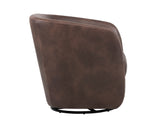 Dax Swivel Lounge Chair - Havana Dark Brown 102259 Sunpan