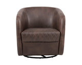 Dax Swivel Lounge Chair - Havana Dark Brown 102259 Sunpan