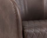 Dax Swivel Lounge Chair - Havana Dark Brown 102259 Sunpan