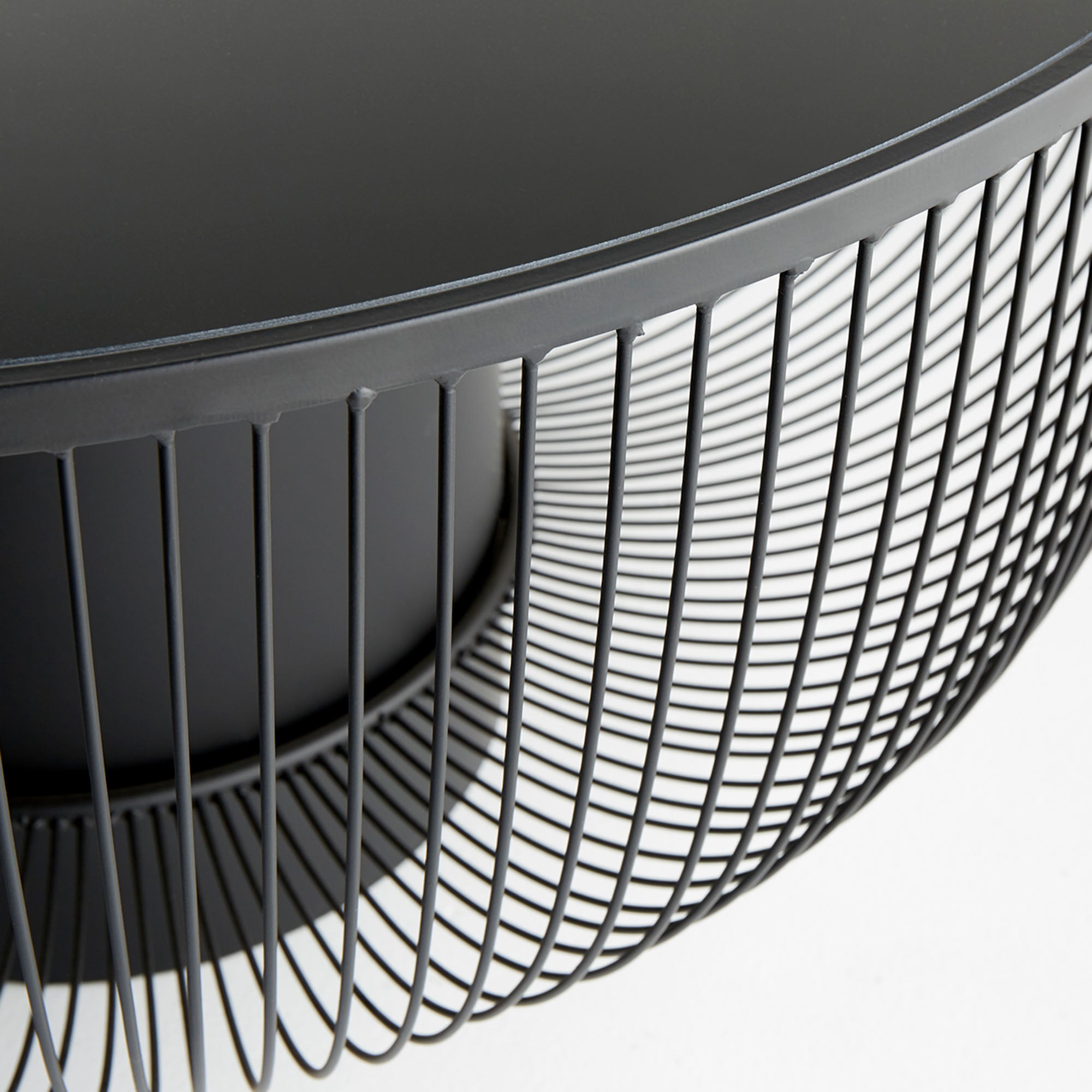 Carousel Modern Iron and Glass Accent Table - Thumbnail 5