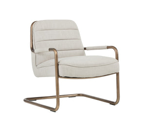 Lincoln Lounge Chair - Beige Linen 102584 Sunpan