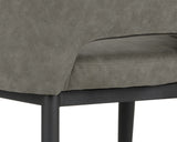 Thatcher Dining Armchair - Black - Antique Grey 102743 Sunpan