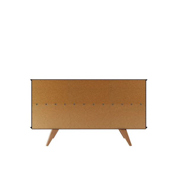 Tudor 53.15 Sideboard in Black and Maple Cream 1027752 Manhattan Comfort