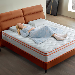 English Elm Medium Firm Hybrid Mattress with Pocket Springs and Certipur Foam for Restful Sleep W3203P348752