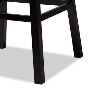 Baxton Studio Baxton Studio Gregory Modern Swivel Bar Stool Set in Light Grey Velvet for Elegant Home Spaces BBT5372-Light Grey Velvet/Wenge-BS