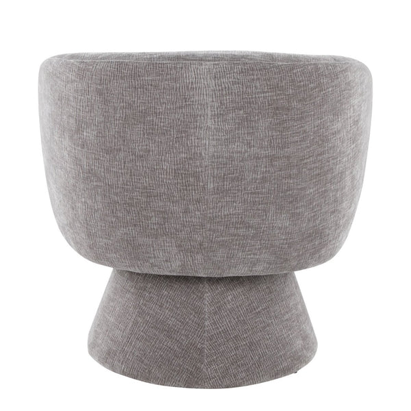 English Elm Swivel Accent Chair Silver Velvet Seat Gold X Pedestal Base Glam Living Room Grey B202P471332
