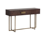 Jade Console Table - Antique Brass - Dark Mango 102984 Sunpan