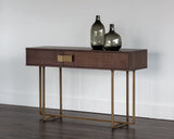 Jade Console Table - Antique Brass - Dark Mango 102984 Sunpan