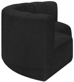 Arc Black Boucle Fabric Modular Sofa 102Black-S3C Meridian Furniture