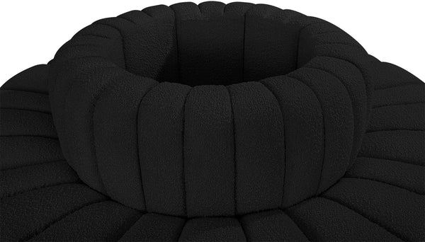 Arc Black Boucle Fabric Modular Sofa 102Black-S8D Meridian Furniture