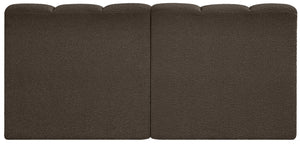 Arc Brown Boucle Fabric Modular Sofa 102Brown-S2A Meridian Furniture