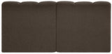 Arc Brown Boucle Fabric Modular Sofa 102Brown-S2A Meridian Furniture