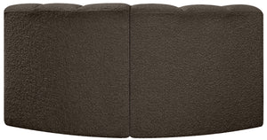Arc Brown Boucle Fabric Modular Sofa 102Brown-S2B Meridian Furniture