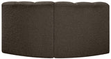 Arc Brown Boucle Fabric Modular Sofa 102Brown-S2B Meridian Furniture