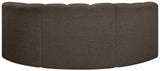 Arc Brown Boucle Fabric Modular Sofa 102Brown-S3C Meridian Furniture