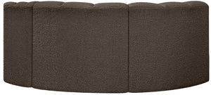 Arc Brown Boucle Fabric Modular Sofa 102Brown-S3D Meridian Furniture