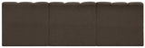 Arc Brown Boucle Fabric Modular Sofa 102Brown-S3F Meridian Furniture