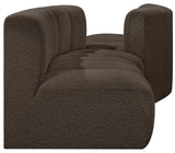 Arc Brown Boucle Fabric Modular Sofa 102Brown-S4A Meridian Furniture