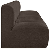 Arc Brown Boucle Fabric Modular Sofa 102Brown-S4E Meridian Furniture