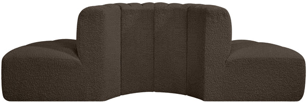 Arc Brown Boucle Fabric Modular Sofa 102Brown-S4G Meridian Furniture
