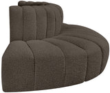 Arc Brown Boucle Fabric Modular Sofa 102Brown-S4G Meridian Furniture