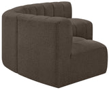 Arc Brown Boucle Fabric Modular Sofa 102Brown-S5A Meridian Furniture