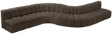 Arc Brown Boucle Fabric Modular Sofa 102Brown-S8C Meridian Furniture