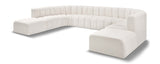 Arc Cream Boucle Fabric Modular Sofa 102Cream-S10A Meridian Furniture