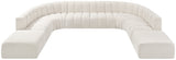 Arc Cream Boucle Fabric Modular Sofa 102Cream-S10A Meridian Furniture