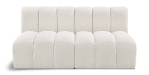 Arc Cream Boucle Fabric Modular Sofa 102Cream-S2A Meridian Furniture