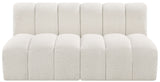 Arc Cream Boucle Fabric Modular Sofa 102Cream-S2A Meridian Furniture