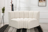 Arc Cream Boucle Fabric Modular Sofa 102Cream-S2B Meridian Furniture