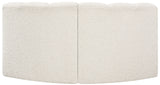 Arc Cream Boucle Fabric Modular Sofa 102Cream-S2B Meridian Furniture