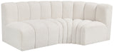 Arc Cream Boucle Fabric Modular Sofa 102Cream-S3A Meridian Furniture