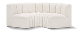 Arc Cream Boucle Fabric Modular Sofa 102Cream-S3C Meridian Furniture