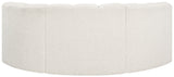 Arc Cream Boucle Fabric Modular Sofa 102Cream-S3C Meridian Furniture