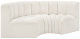 Arc Cream Boucle Fabric Modular Sofa 102Cream-S3C Meridian Furniture