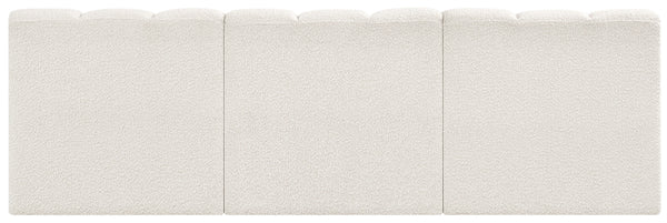 Arc Cream Boucle Fabric Modular Sofa 102Cream-S3F Meridian Furniture